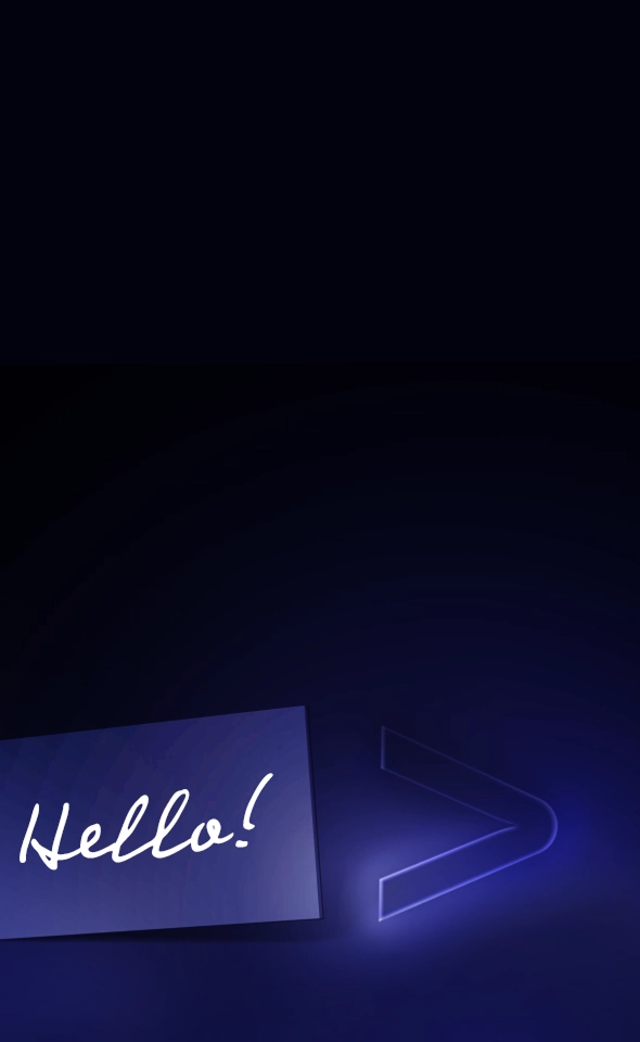 Image with the text Hello!